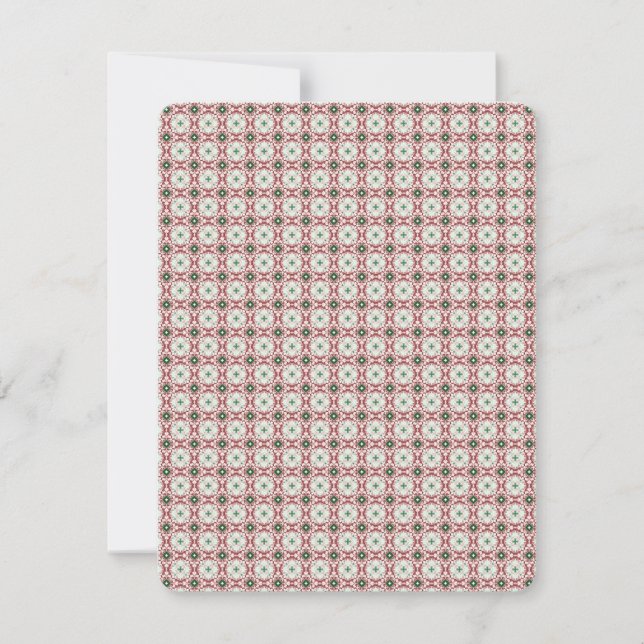 Delicate Intricate Funky Festive Christmas Pattern Invitation (Front)