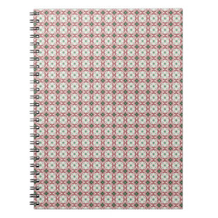 Delicate Intricate Funky Festive Christmas Pattern Notebook