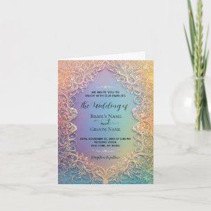 Delicate Lace Wedding Invitation