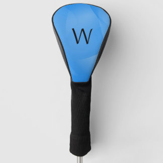 Delicate Layers of Blue Accent Initial Golf Head Cover