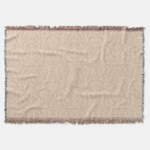 Delicate leaf throw blanket
