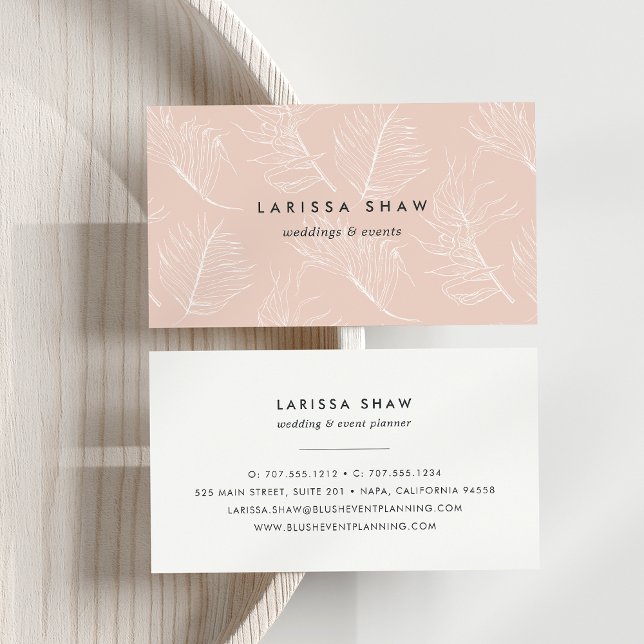 Delicate Leaves Business Card | Blush (Creator Uploaded)