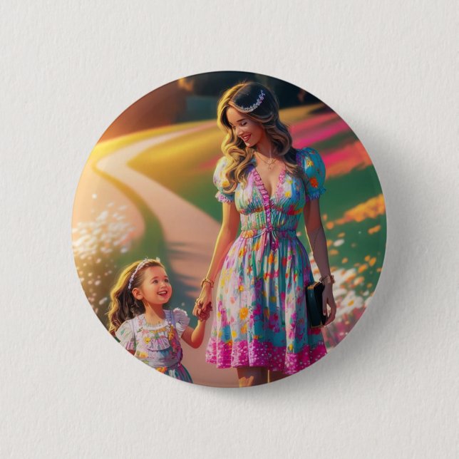 Delicate Memory 6 Cm Round Badge (Front)