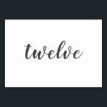 Delicate Minimalist Wedding Table Numbers<br><div class="desc">The Delicate Minimalist Wedding Invitation Suite features a modern calligraphy script that stands out against the simple typography,  leaving the suite hopelessly romantic.</div>