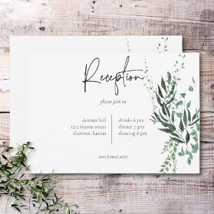 Delicate Modern Tropical Rainforest Foliage Enclosure Card