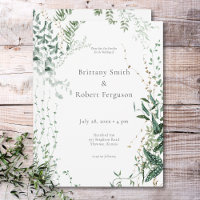 Delicate Modern Tropical Rainforest Foliage