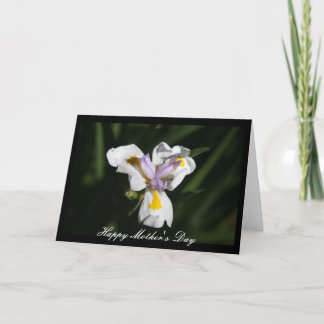 delicate mother's flower card