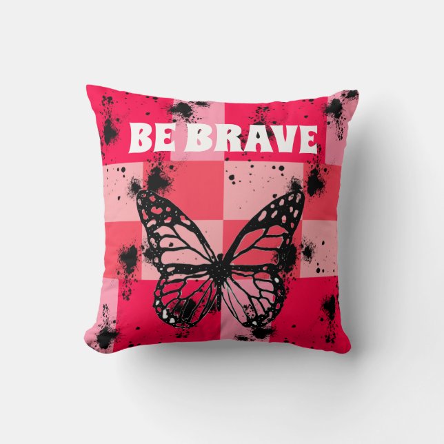 delicate nature aesthetic butterfly cushion (Front)