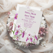 Delicate Orchids Daytime Wedding