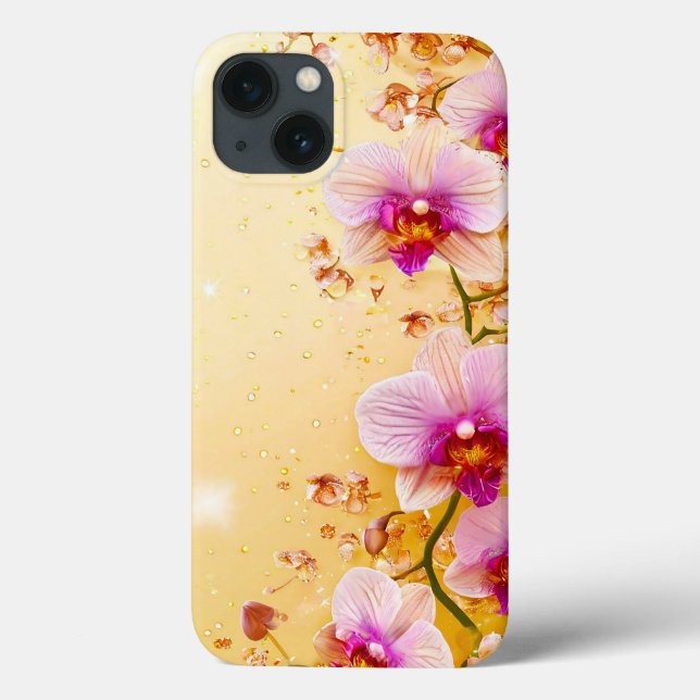 Delicate orchids Feminine Botanical Floral Case-Mate iPhone Case (Back)