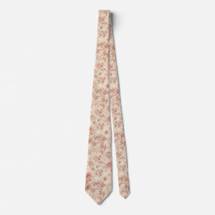 Delicate Pastel watercolor floral summer pattern Tie