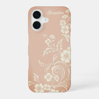 Delicate Peach & White Flowers