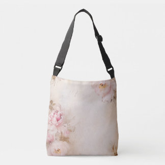 Delicate Peonies Crossbody Bag