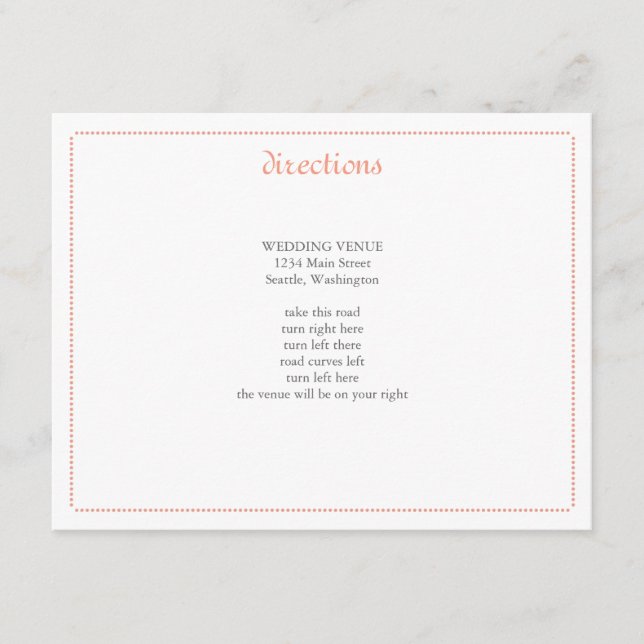 Delicate Peony Wedding Insert (Front)