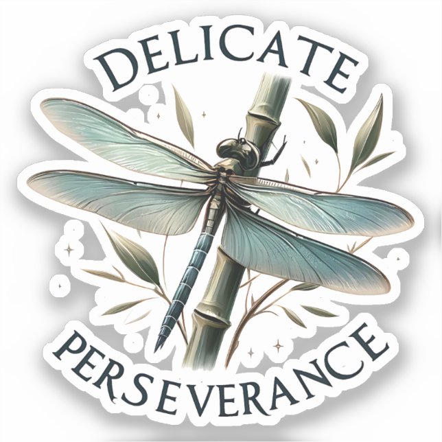 Delicate Perseverance - Artistic Dragonfly (Front)