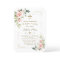 Delicate Pink Blush Flowers Gold Glitter Baptism