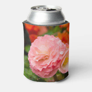 Delicate pink flower after the rain   can cooler