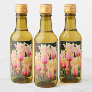 Delicate Pink Petals Food and Beverage Label Set