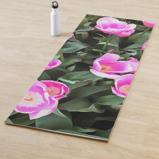 Delicate Pink Tulips of Istanbul Yoga Mat