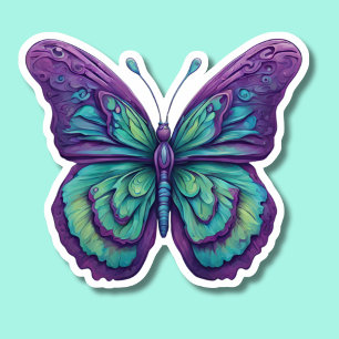 Delicate Purple Butterfly Waterproof