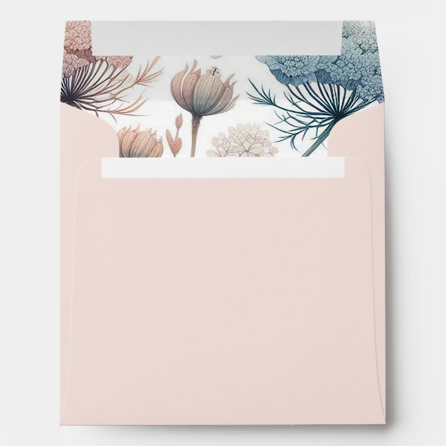 Delicate Queen Anne's Lace Bridal Shower  Envelope (Back (Bottom))
