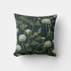 Delicate Queen Anne's Lace Pattern Cushion