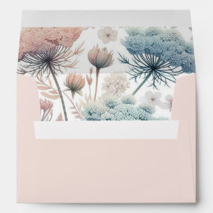 Delicate Queen Anne's Lace Wedding Invitation Envelope