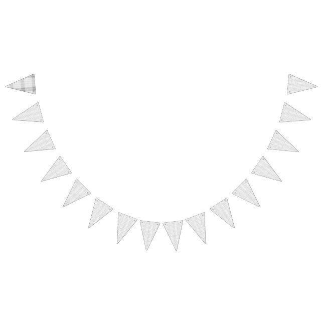 Delicate, repeating light grey floral pattern on a bunting  (All)