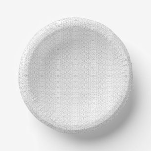 Delicate, repeating light grey floral pattern on a paper plate