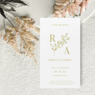 Delicate & Romantic Floral Wreath Wedding Initials