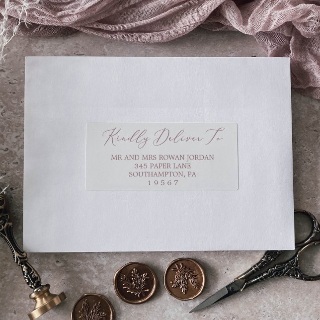 Delicate Rose Gold Guest Address Labels (Creator Uploaded)