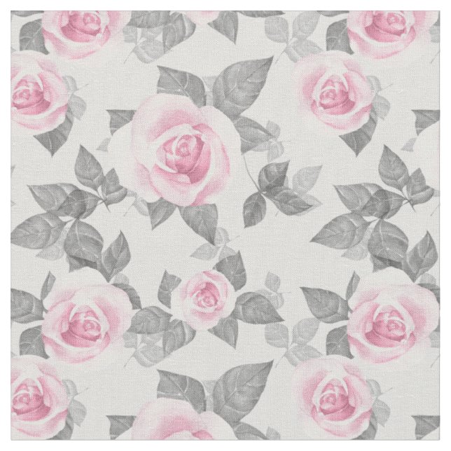 Delicate roses 1 fabric (Close Up)