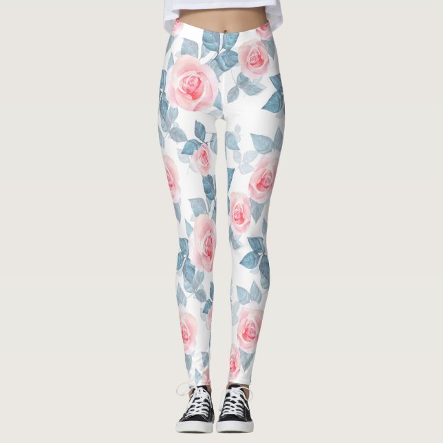 Delicate roses 4 leggings (Front)