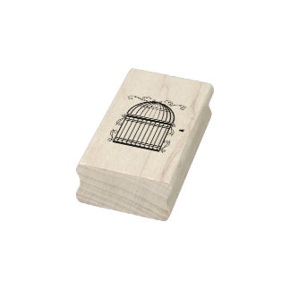 Delicate Scrolled Birdcage Art Stamp