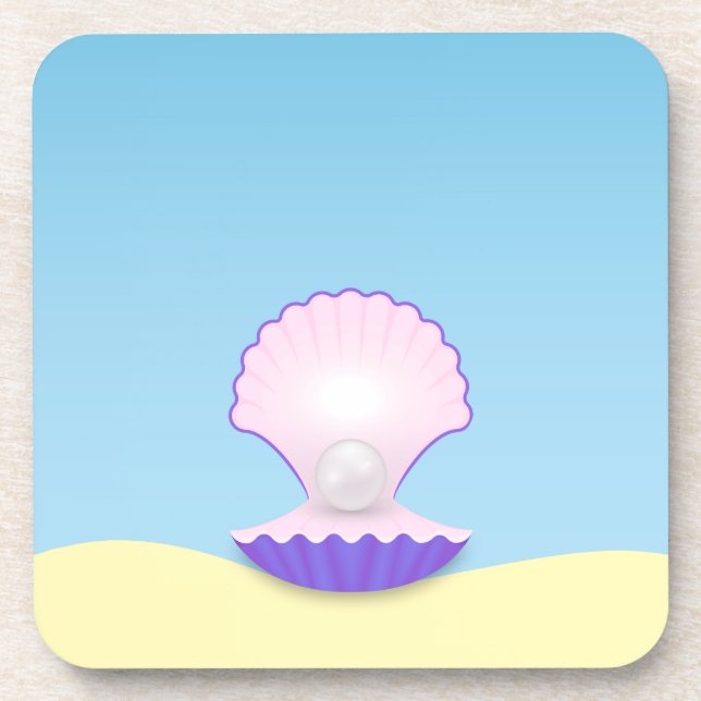 Delicate Seashell Coaster (Front)