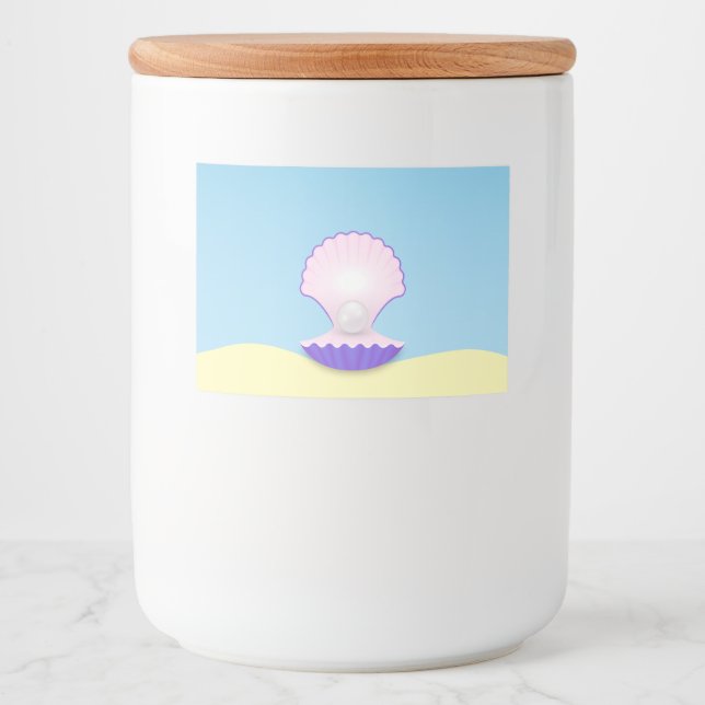 Delicate Seashell Food Label (Front)