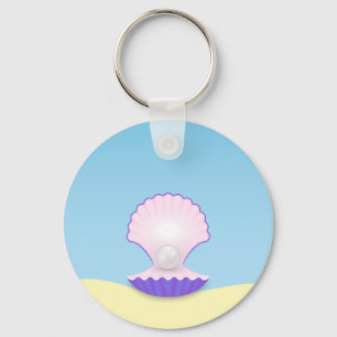 Delicate Seashell Key Ring