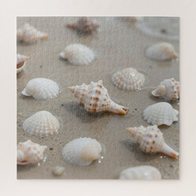 Delicate Seashells Beach Serenity Jigsaw Puzzle (Vertical)
