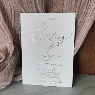Delicate Silver Foil New Years Eve Details Wedding