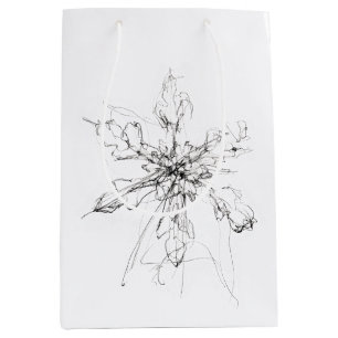 Delicate Single Snowflake Medium Gift Bag