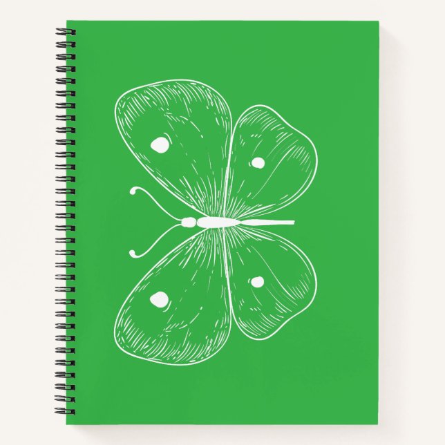 Delicate Sketch Butterfly Notebook (Front)