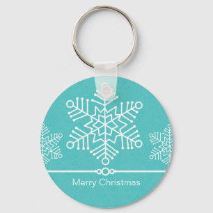 Delicate Snowflakes Christmas Keychain