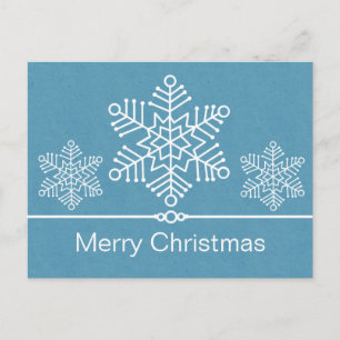 Delicate Snowflakes Christmas Postcard