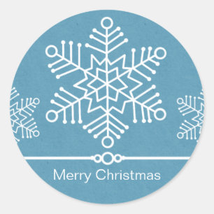 Delicate Snowflakes Christmas Stickers