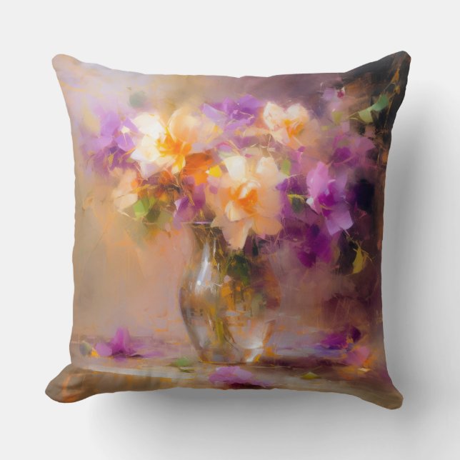 Delicate Still Life  Cushion (Front)