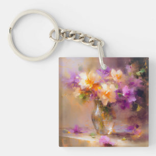 Delicate Still Life Key Ring