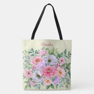 Delicate Summer Garden Party Floral  Tote Bag