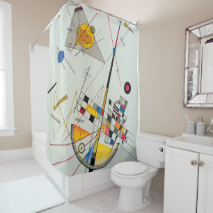 Delicate Tension by Wassily Kandinsky Shower Curtain