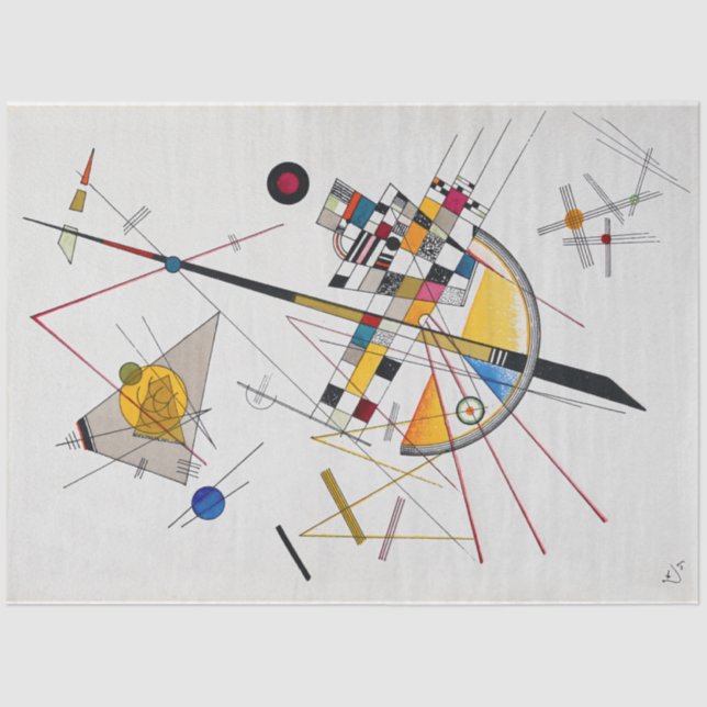 Delicate Tension No.85, Wassily Kandinsky Tissue Paper (Front)
