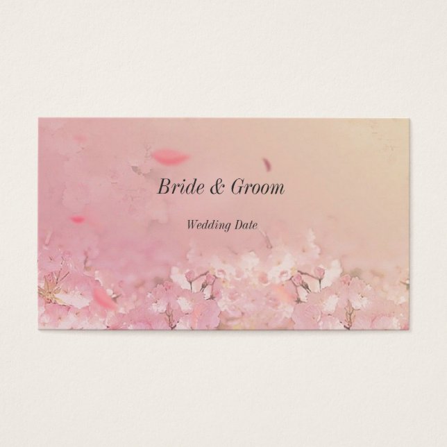 Delicate Thank You Wedding Favour Tag (Front)